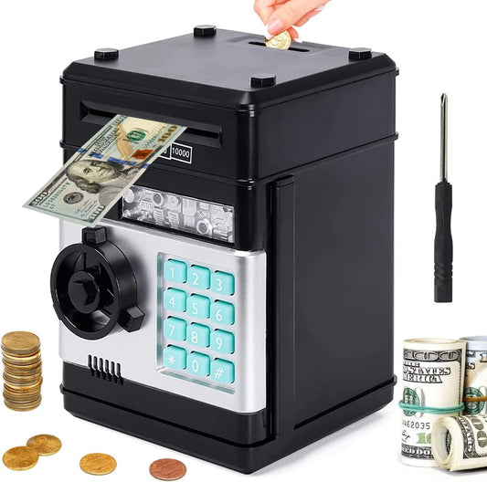 Alcancia Electronica Traga Billetes Caja
